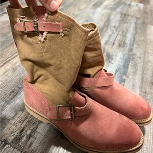 Vintage Pink Boots